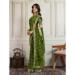 Picture of Well Formed Georgette Olive Drab Saree