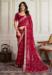 Picture of Lovely Georgette Dark Red Saree