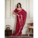 Picture of Lovely Georgette Dark Red Saree
