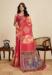 Picture of Amazing Linen Maroon Saree
