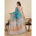 Picture of Gorgeous Linen Steel Blue Saree