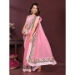 Picture of Fine Georgette & Silk Light Pink Saree