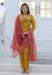 Picture of Good Looking Rayon Golden Rod Readymade Salwar Kameez