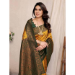 Picture of Pretty Silk Golden Rod Saree