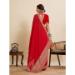 Picture of Good Looking Silk Dark Red Saree