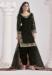 Picture of Amazing Silk Black Straight Cut Salwar Kameez