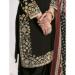 Picture of Amazing Silk Black Straight Cut Salwar Kameez
