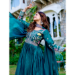 Picture of Marvelous Silk Navy Blue Readymade Gown