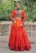 Picture of Lovely Georgette Fire Brick Readymade Lehenga Choli
