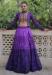 Picture of Sightly Georgette Slate Blue Readymade Lehenga Choli