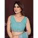 Picture of Fascinating Georgette Cadet Blue Saree