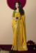 Picture of Graceful Chiffon Yellow Saree