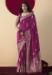 Picture of Resplendent Chiffon Purple Saree