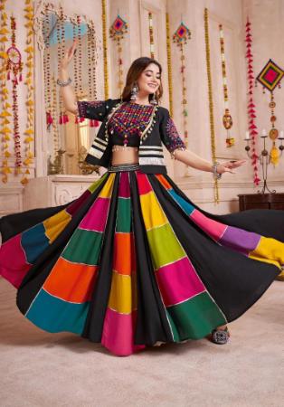 Picture of Ideal Cotton Black Lehenga Choli