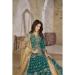 Picture of Statuesque Silk Teal Straight Cut Salwar Kameez