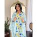 Picture of Silk Light Steel Blue Readymade Salwar Kameez