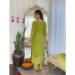 Picture of Shapely Silk Dark Khaki Readymade Salwar Kameez