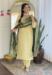 Picture of Sublime Silk Dark Khaki Readymade Salwar Kameez