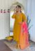 Picture of Gorgeous Silk Dark Golden Rod Readymade Salwar Kameez