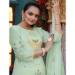 Picture of Georgette Dark Sea Green Straight Cut Salwar Kameez