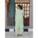 Picture of Georgette Dark Sea Green Straight Cut Salwar Kameez