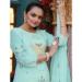 Picture of Georgette Powder Blue Straight Cut Salwar Kameez
