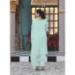 Picture of Georgette Powder Blue Straight Cut Salwar Kameez