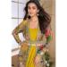 Picture of Beautiful Georgette Golden Rod Party Wear Gown