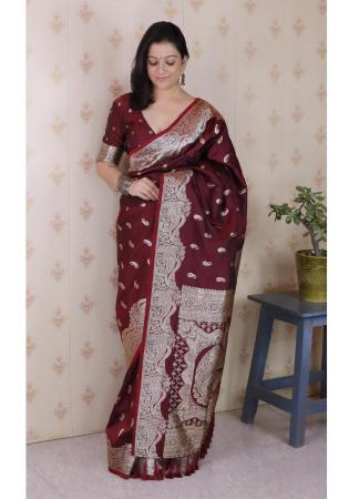 Picture of Appealing Silk Brown Saree