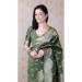 Picture of Fine Silk Sea Green Saree