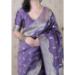 Picture of Shapely Silk Dark Slate Grey Saree