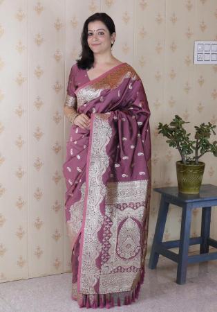 Picture of Radiant Silk Violet Saree