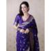 Picture of Appealing Silk Dark Slate Blue Saree