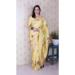 Picture of Statuesque Silk Pale Golden Rod Saree