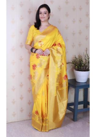 Picture of Sightly Silk Sandy Brown Saree