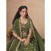 Picture of Marvelous Organza Dark Olive Green Lehenga Choli