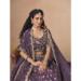 Picture of Well Formed Organza Dim Gray Lehenga Choli