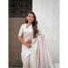 Picture of Comely Silk Off White Saree