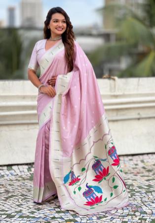 Picture of Comely Silk Plum Saree