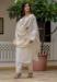 Picture of Excellent Silk Mint Cream Readymade Salwar Kameez