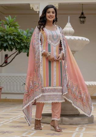 Picture of Ravishing Silk Azure Readymade Salwar Kameez