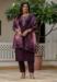 Picture of Silk Dark Olive Green Readymade Salwar Kameez