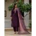 Picture of Silk Dark Olive Green Readymade Salwar Kameez