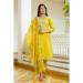 Picture of Statuesque Chiffon Golden Readymade Salwar Kameez