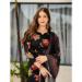 Picture of Superb Chiffon Black Readymade Salwar Kameez