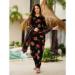 Picture of Superb Chiffon Black Readymade Salwar Kameez
