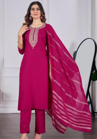 Picture of Admirable Chiffon Pink Readymade Salwar Kameez