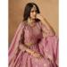 Picture of Excellent Organza Pale Violet Red Lehenga Choli