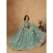 Picture of Magnificent Organza Medium Sea Green Lehenga Choli