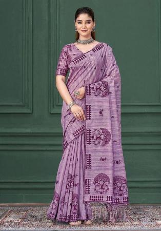 Picture of Admirable Silk Grey Saree